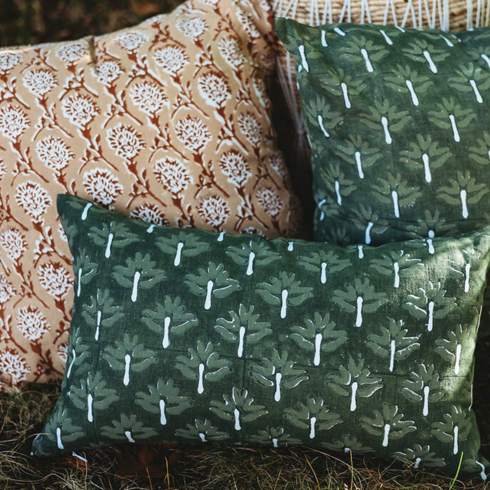 Zeenat Lumbar Throw Pillow Cover - From Where Finds - 
