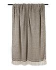 Zig Zag Throw Blanket Woven Cotton - From Where - 
