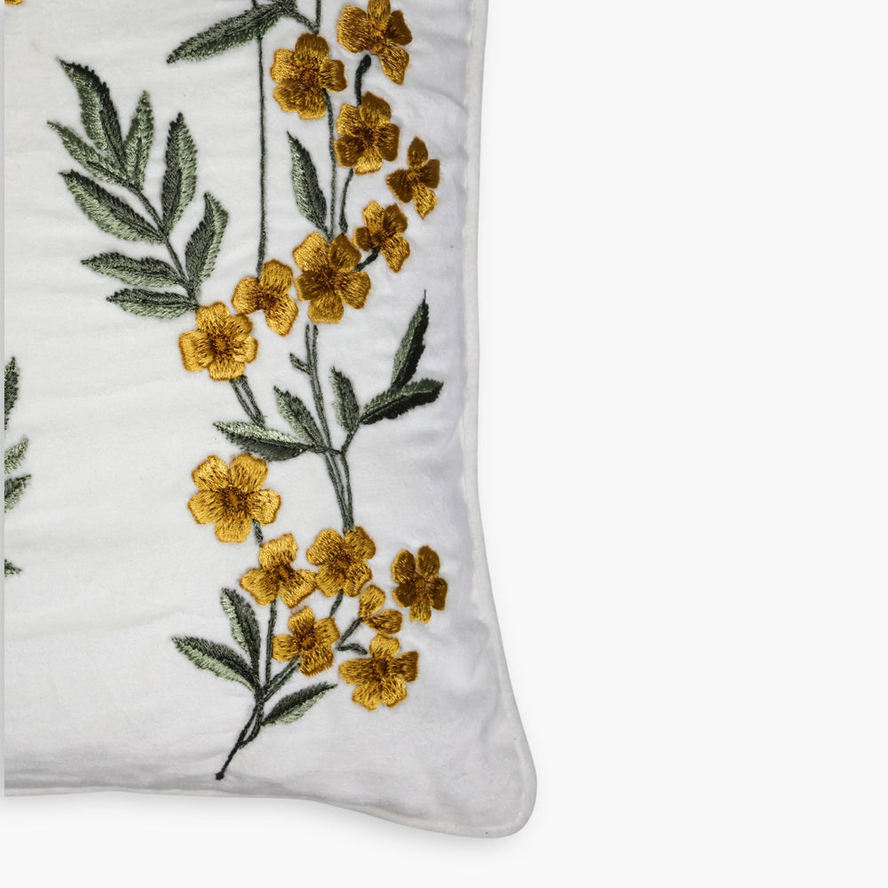 Ziva Cotton Velvet Throw Pillow Cover - From Where Finds - 
