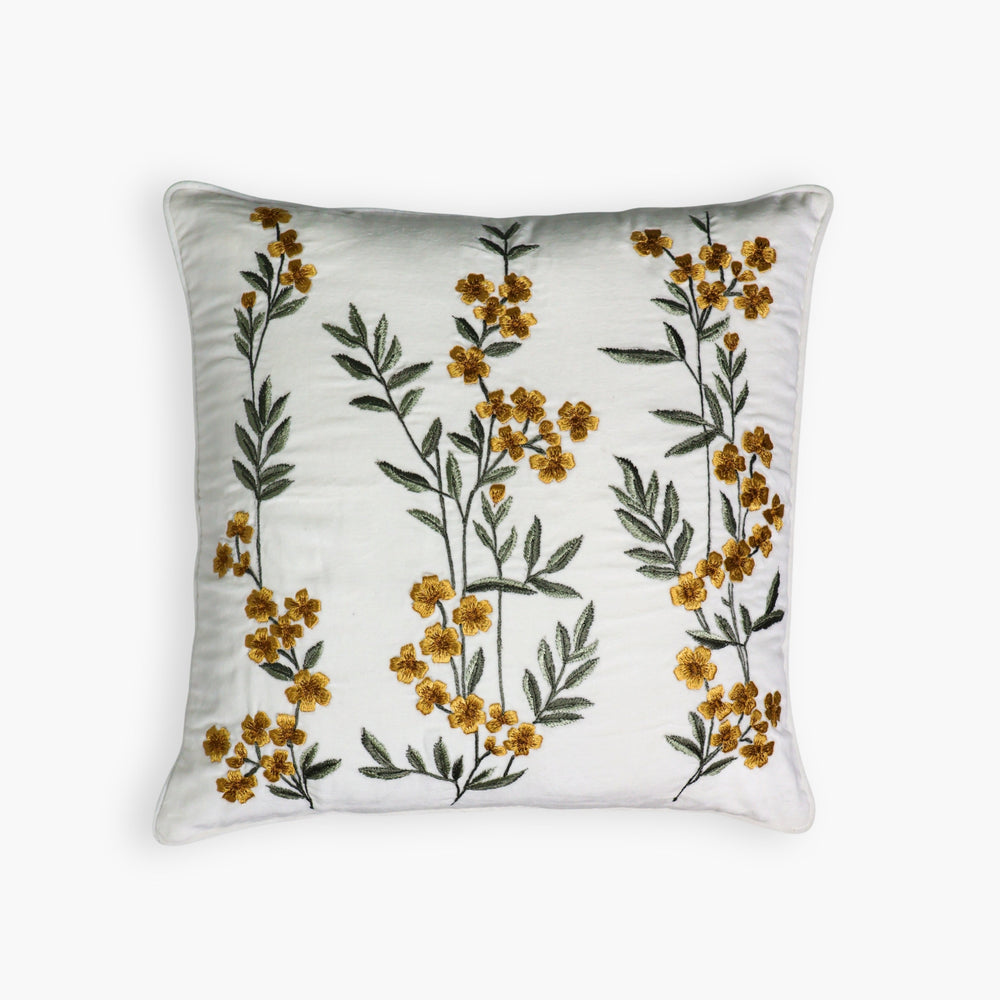 Ziva Cotton Velvet Throw Pillow Cover - From Where Finds - 