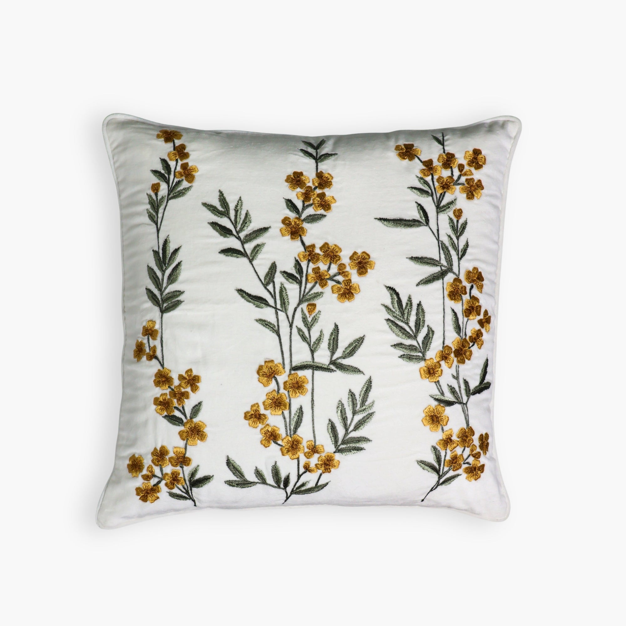 Ziva Cotton Velvet Throw Pillow Cover - From Where Finds - 