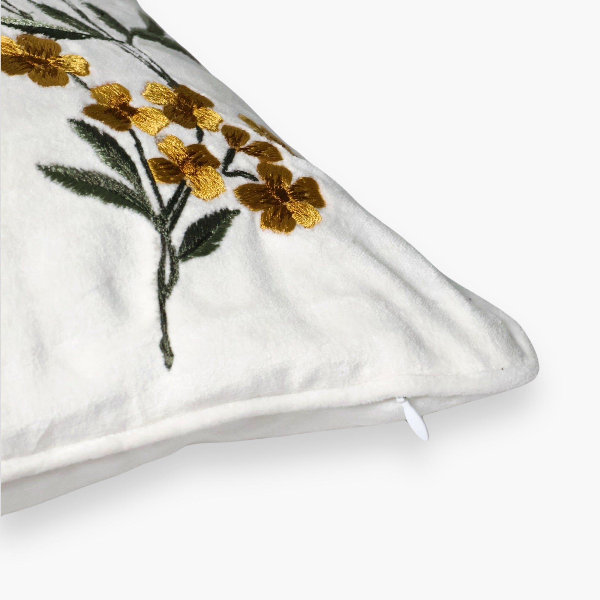 Ziva Cotton Velvet Throw Pillow Cover - From Where Finds - 