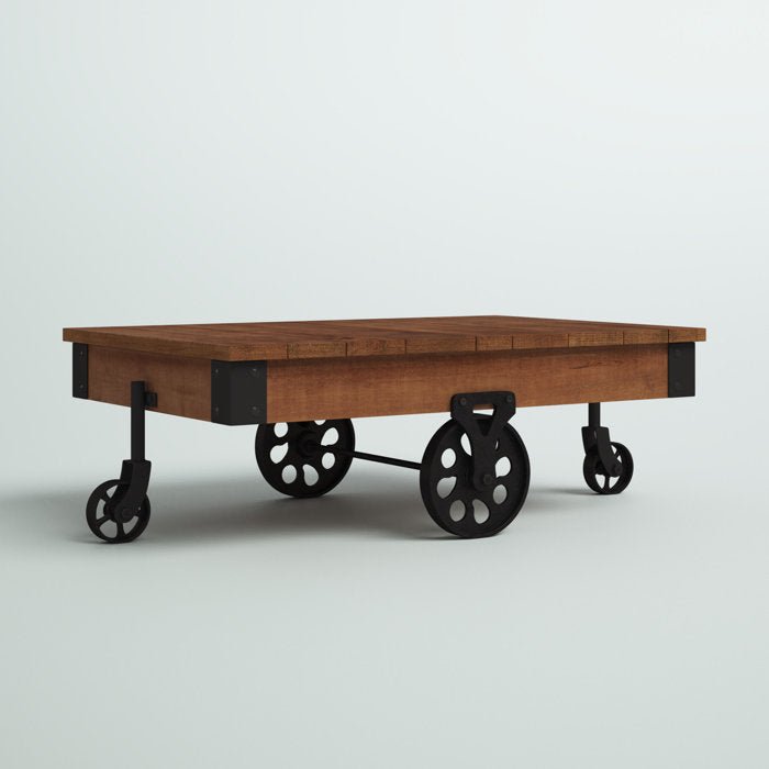 Zona Solid Wood Top Coffee Table - From Where - 