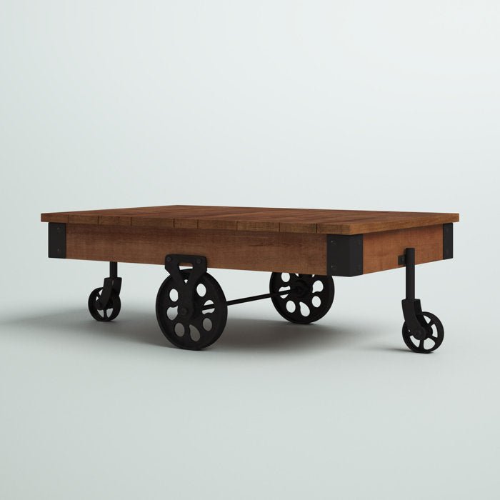 Zona Solid Wood Top Coffee Table - From Where - 